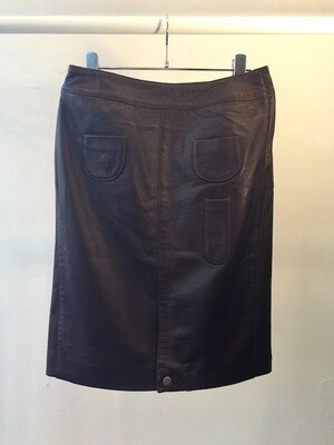 NAVY.WO レザースカート