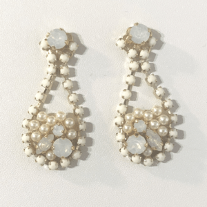 Milea ドロップ型スワロフスキーピアス・イヤリング
