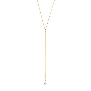 VA Vendome Aoyama K10YG ホワイトトパーズ ロングネックレス
