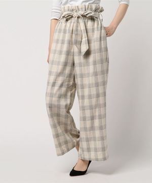 Avan Lily ベルテッドギャザーワイドパンツ