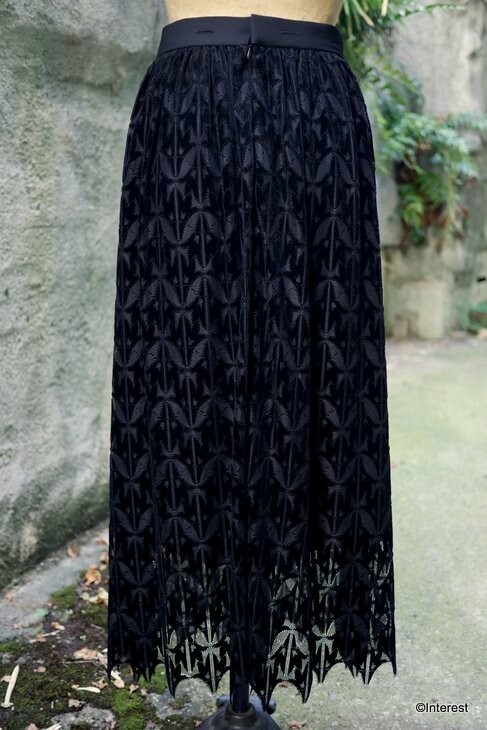 LOKITHO Velour Lace Skirt / ベロアレース･ベルト付きスカート