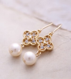 raffia CARUTINA Flower glasspearl pierced
