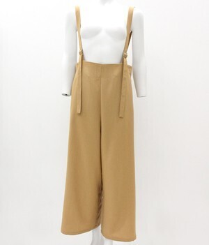 ANAP サスペンダーハイウエストワイドパンツ