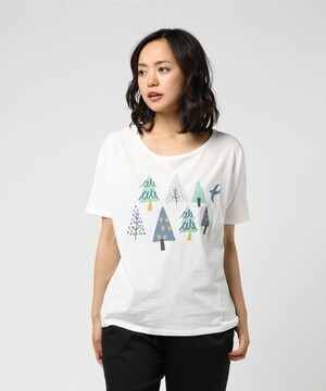 POU DOU DOU プリントドルマンTシャツ