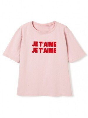 GRL JE T’AIMEロゴTシャツ