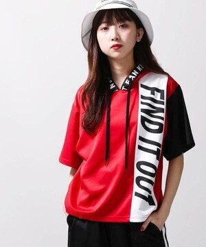 WEGO BIGロゴパネルTパーカー
