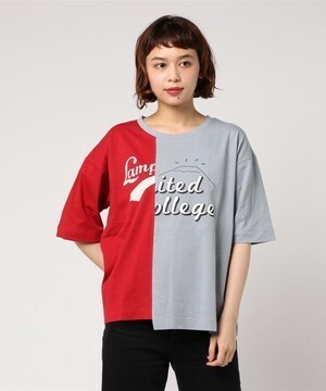 POU DOU DOU リメイク風プリントTシャツ