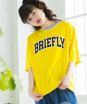 WEGO カラーリブサガラロゴTシャツ