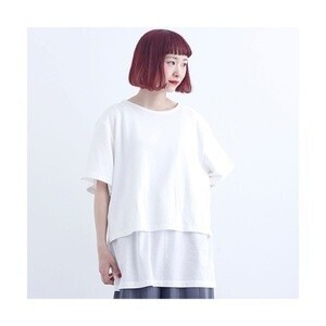 merlot レイヤードデザインTシャツ1407
