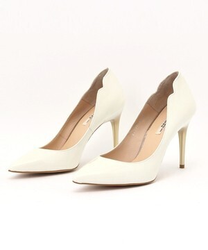 SEVEN TWELVE THIRTY セットバックヒールポインテッドパンプス