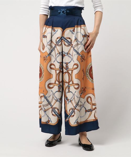 AMERI WENDY BELT WIDE PANTS