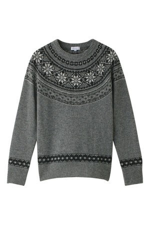 MACKINTOSH PHILOSOPHY クラシックフェアアイル　ニットプルオーバーグレー