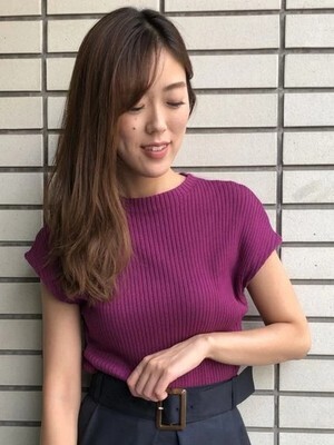 TONAL リブハイネックノースリニット