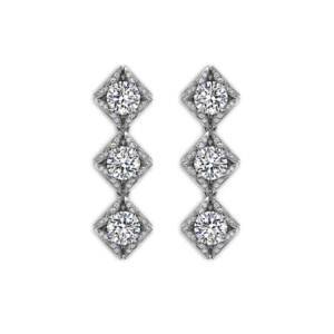 Forevermark フォーエバーマーク エターナル コレクション® トリロジー パヴェ イヤリング