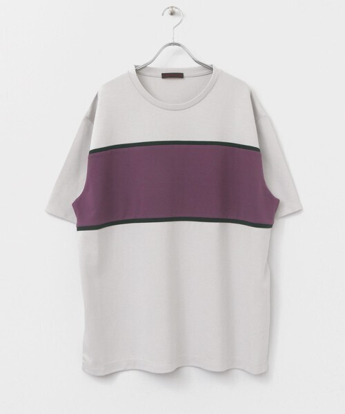 SENSE OF PLACE by URBAN RESEARCH カラーブロックドTシャツ(5分袖)