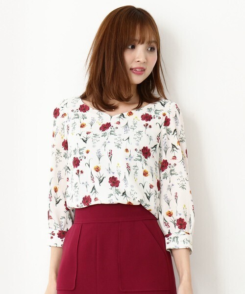 PROPORTION BODY DRESSING オータムボタニカルブラウス
