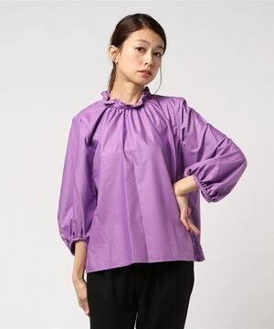Sens de vie シルキーブロードスタンドブラウス