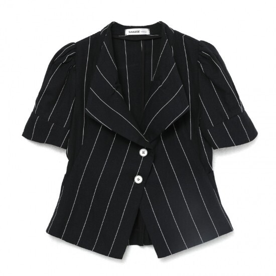 SAAAGE boutique ストライプショートスリーブJK