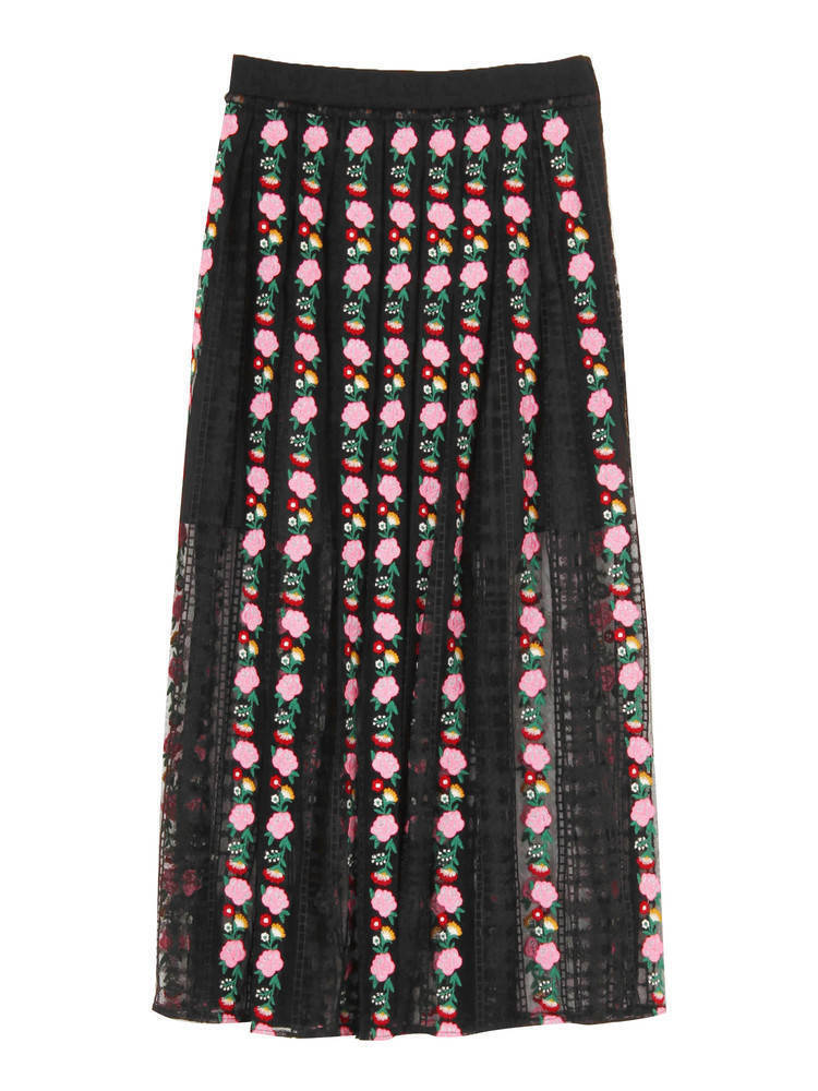 kloset FLOWER GARDEN LACE SKIRT