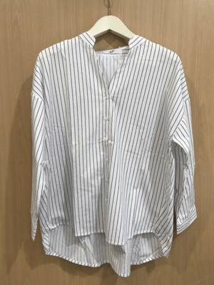 slick mist バックカシュクールストライプシャツ【54106】