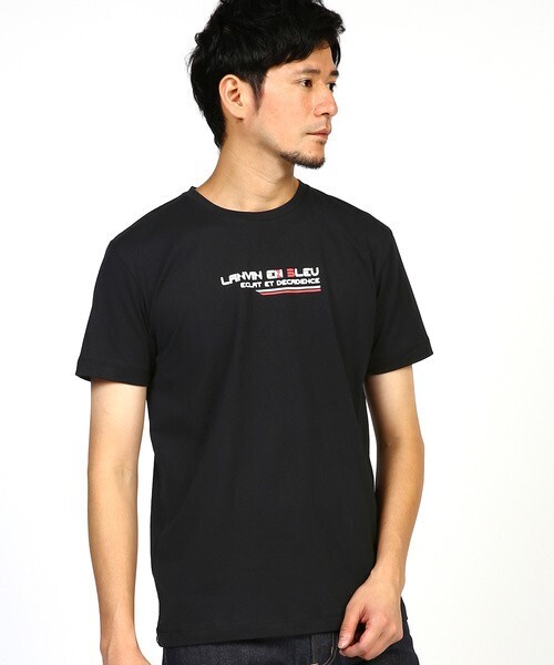 LANVIN en Bleu ロゴプリント Teeシャツ