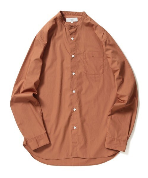 B:MING by BEAMS RelaxFit バンドカラーシャツ