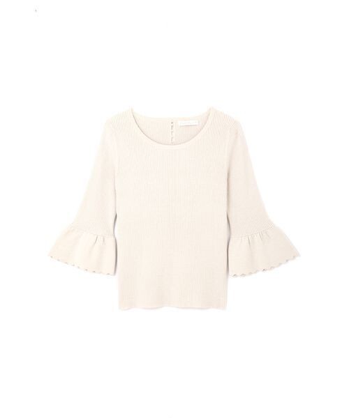 PROPORTION BODY DRESSING Chewyスカラベルスリーブリブニット