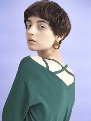 LADYMADE クロスオフショルニット