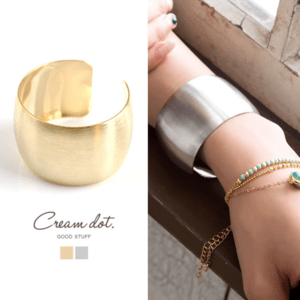 cream dot メタルバングル