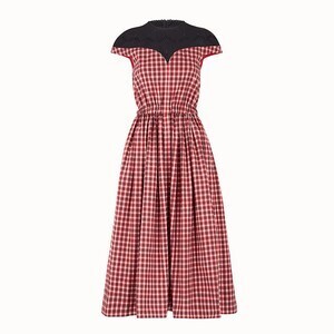 FENDI レッドコットン ドレス