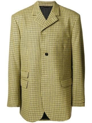 RAF SIMONS RAF SIMONS チェック シングルコート