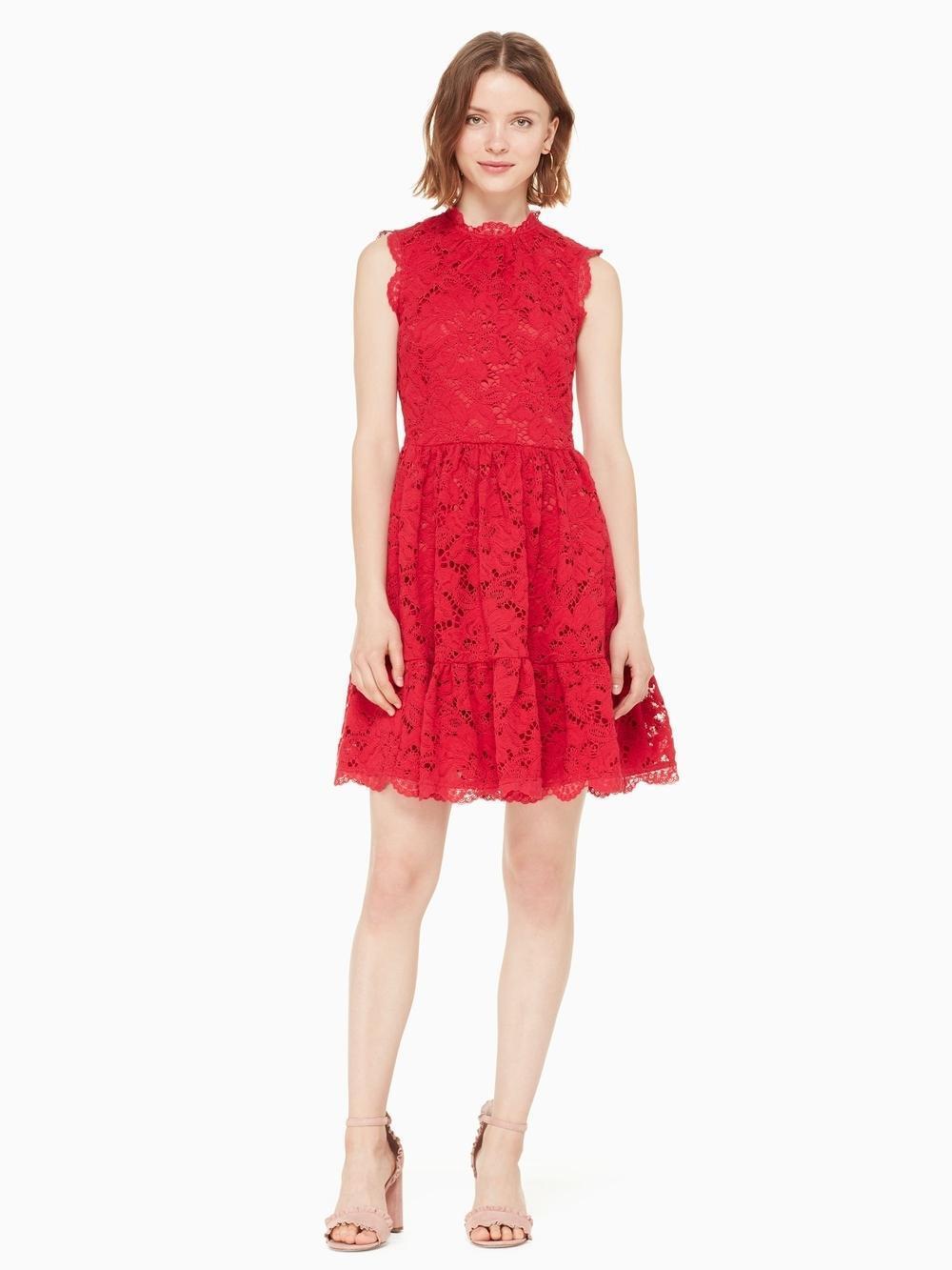 kate spade new york DESERT MUSE POPPY FIELD LACE DRESS
