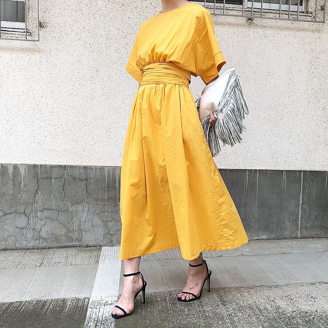 SAAAGE boutique ギャザーワンピース