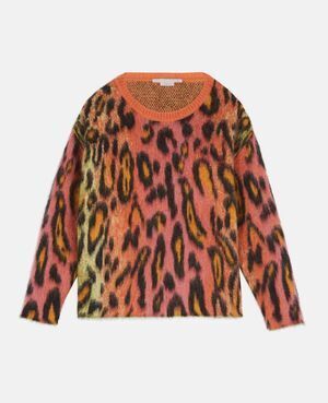 Stella McCartney Neon Leopard Print Sweater