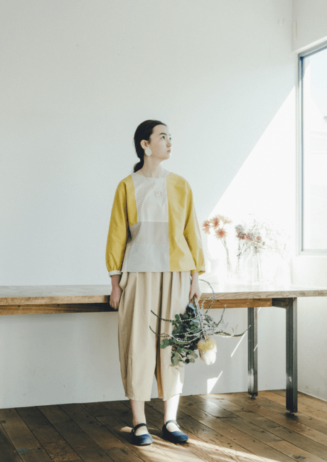 POU DOU DOU patchwork blouse