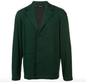 ISSEY MIYAKE MEN pleated corduroy jacket
