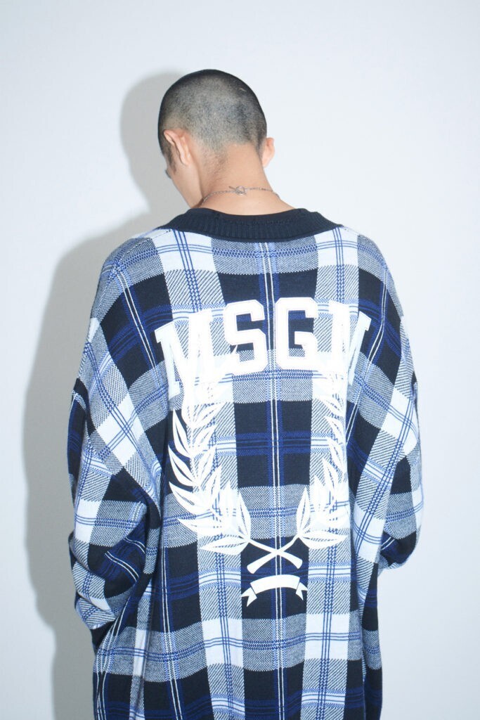 MSGM チェックカーディガン