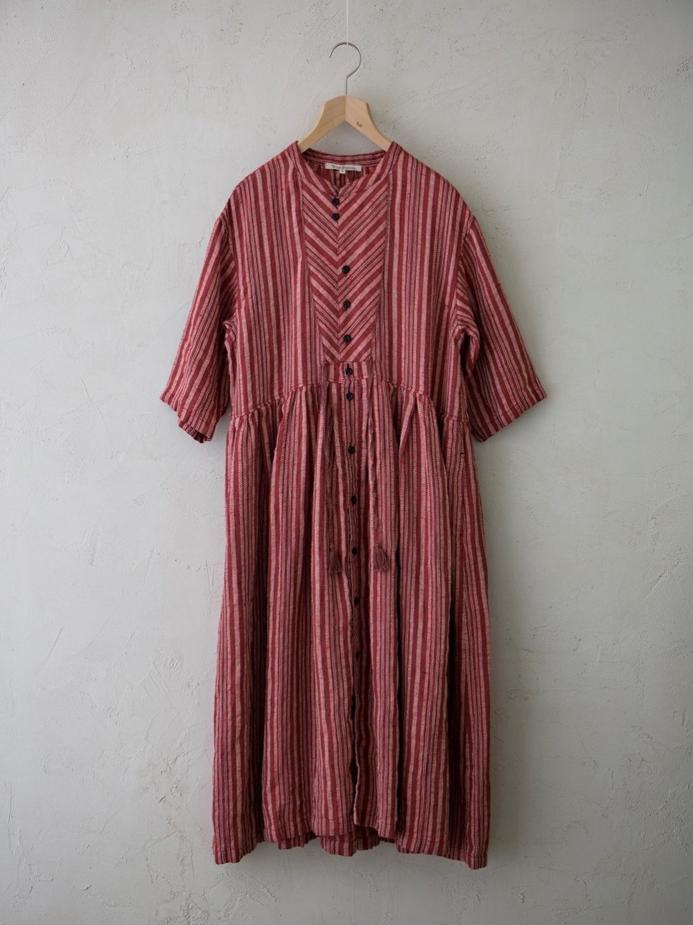 Vlas Blomme Peranakan Red ワンピース