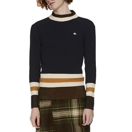 Vivienne Westwood 【Vivienne Westwood】ネイビー コットン ボーダー トップス