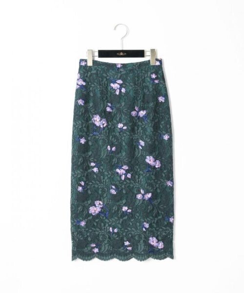 GRACE CONTINENTAL GRACE CONTINENTAL　レース小花刺繍スカート