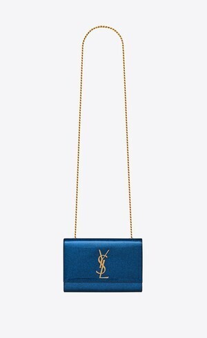SAINT LAURENT PARIS KATE SMALL IN GLITTERY PATENT LEATHER
