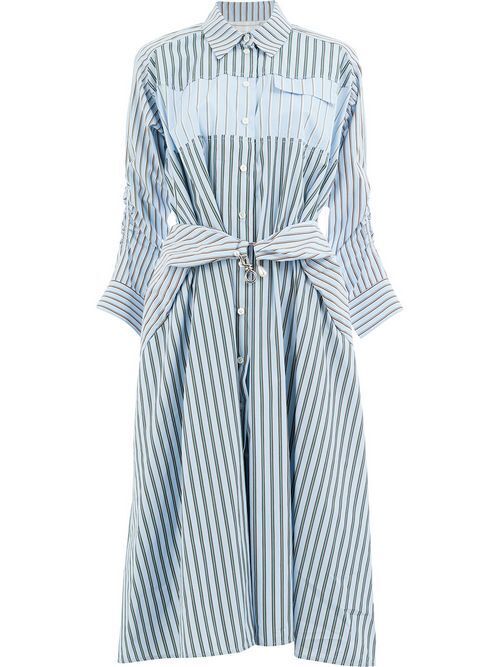 CARVEN ストライプ シャツワンピース