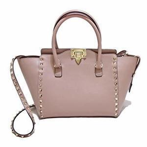 VALENTINO ロックスタッズ スモール ダブルハンドルバッグ