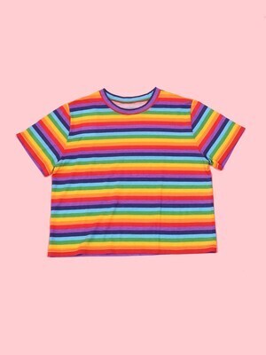 W♡C レインボーTシャツ
