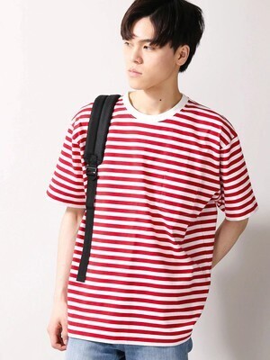 WEGO サイドスリットボーダーTシャツ