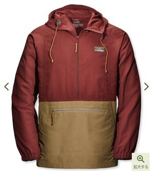 L.L.Bean メンズ・マウンテン・クラシック・アノラック、カラーブロック