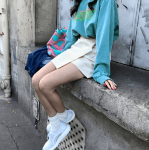 IMVELY 【IMVELY】Faux Wrap SkortI73PT0001/13013330001
