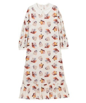 Candy Stripper KITTENS BAKERY LONG ONE-PIECE
