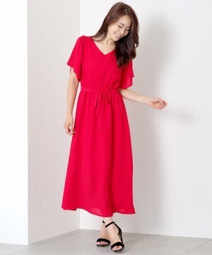 MEW'S REFINED CLOTHES カラーロングワンピース