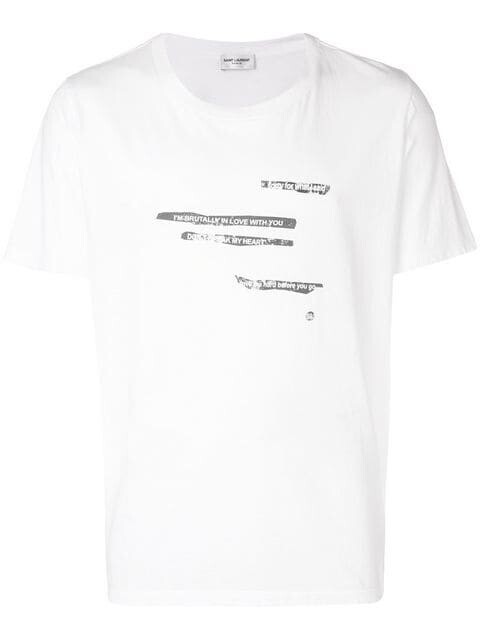 SAINT LAURENT PARIS SAINT LAURENT プリント Tシャツ